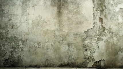 Poster - Old Grungy Wall with Peeling Paint and Cracks in Texture
