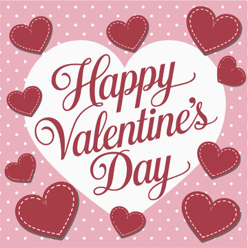 A Valentine's Day invitation card with the text 
