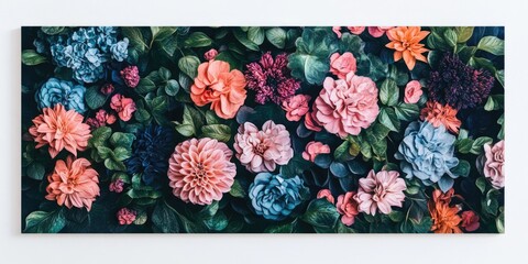 Wall Mural - Wall Art Floral Panel