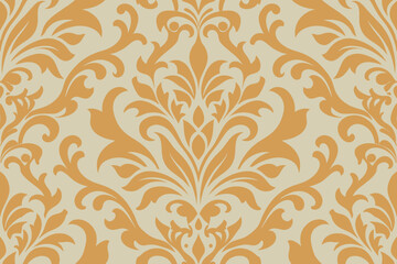  damask seamless pattern element. Elegant luxury texture for wallpapers, backgrounds and page fill.