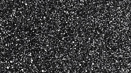 Aufkleber - A textured abstract background featuring an array of white dots on a deep black surface, creating a striking contrast.