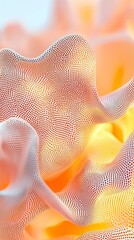 Poster - Abstract texture of soft coral formations in warm colors for artistic and decorative purposes