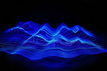 Wall Mural - ultraviolet uv waves