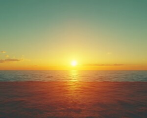 serene sunset over calm ocean. (7)