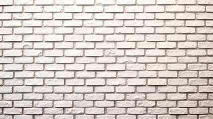 Poster - Cream-colored brick wall texture background, ideal for design projects needing a clean and simple backdrop