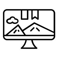 Leinwandbilder - computer icon