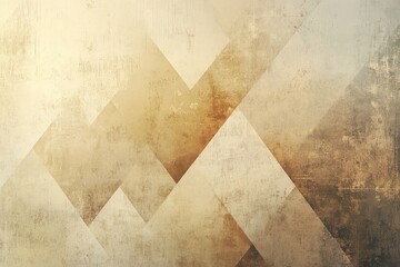 Poster - Subtle gold and beige gradient with geometric accents and a textured overlay, perfect for professional and modern use