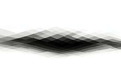 Fototapete - Abstract grayscale geometric design; overlapping rhombus shapes creating a visually striking, minimalist background ideal for presentations or websites.