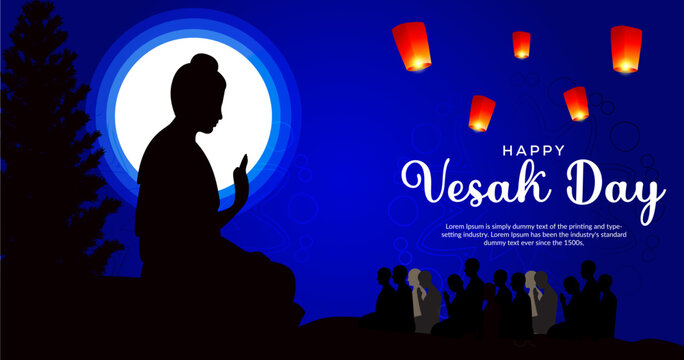 Traditional vesak day celebration background