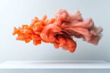 Poster - Dynamically suspended and frozen liquid swirling and flowing in a composition  This captivating abstract visual explores the intersection of modern design color and high speed motion capture
