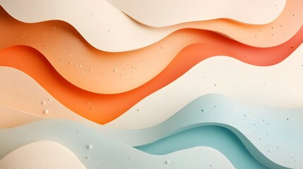 Poster - Subtle and modern abstract gradient patterns in soft muted tones create a minimalist and elegant festive design perfect for holiday and winter backgrounds digital art and