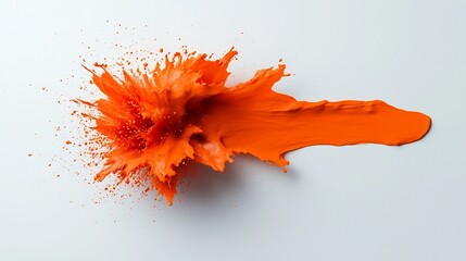 Poster - Dramatic Liquid Eruption Bursting Forth Against a Crisp Minimalist White Surface   An Alluring Abstract Study in Color and Form Captured with a High Speed Technique to Convey Raw