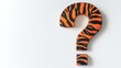 © Abul - Tiger Stripe Question Mark: Abstract Design
