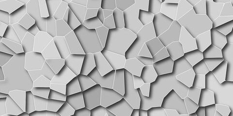 Poster - 3D Abstract Polygonal Stone Texture .Geometric Mosaic Design with Modern Low-Poly Aesthetic  Creative Backgrounds. Quartz grey and light crystalizes diagram vector frame with shadows