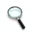 © Avve Diana  - A magnifier depicted in 3D, highlighted against a white background.