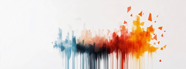Poster - captivating showcasing the dynamic visualization of the frequency distribution of voting preferences