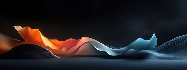 Poster - Elegant 3D visualization showcasing the Doppler effect a phenomenon where the frequency of waves such as sound or light is shifted due to the relative motion between the source and the observer