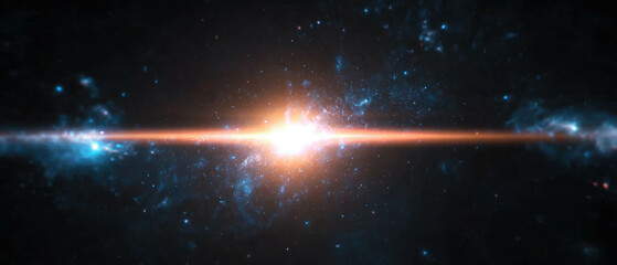Poster - Celestial magic stars twinkling against a mystical black background in vivid detail