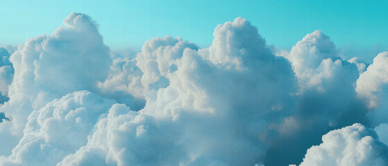 Poster - Dramatic cloud formations with blurred white and gray tones in long exposure effect