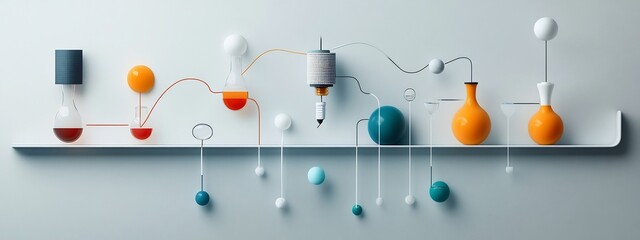 Poster - of a Frequency Response Diagram Depicting the Analytical Response of a Chemical Sensor to Various Analyte Inputs  The Colorful