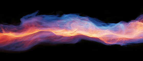 Poster - Fire overlay texture for creative blending on a black background