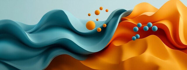 Poster - Captivating showcasing the dynamic and visually mesmerizing propagation of a wave packet traveling through a medium with varying frequencies and characteristics