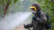 © Anthony - Man work fogging to eliminate mosquito for preventing spread dengue fever and zika virus