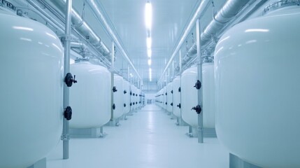 Poster - Industrial Storage Tanks in Modern Clean Room Environment