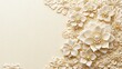 © lisa - Elegant Cream Flowers With Gold Accents And Pearls