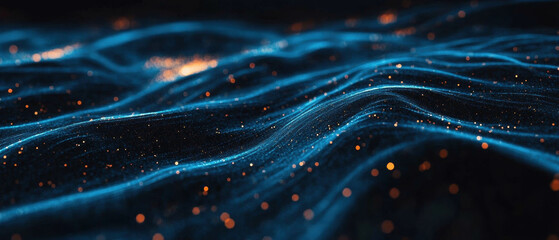 Poster - Unusual constellations illuminate a dark cosmic night sky