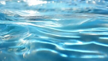 Wall Mural - Blue water moving video background