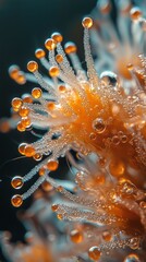 Poster - This close-up showcases cannabis trichomes sparkling like tiny jewels, displaying their vibrant colors and unique textures that highlight the plant's beauty and complexity