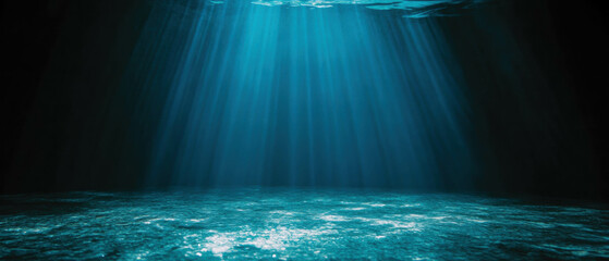 Aufkleber - Spotlight shining on water creates mesmerizing reflections and sparkling patterns