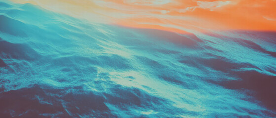 Aufkleber - Sun rays illuminate calm ocean waters at sunrise creating a peaceful atmosphere