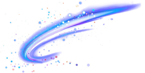 Wall Mural - blue purple cosmic wave stardust and light glitter, cosmic wave a touch of magic png clipart transpa