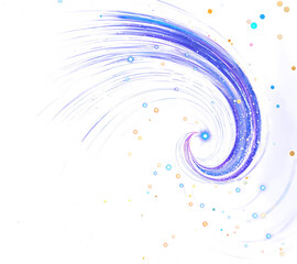 Wall Mural - blue cosmic swirl with stars and sparkle png clipart transparent