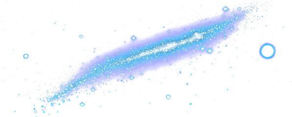 Wall Mural - blue purple cosmic wave stardust and light glitter png clipart transparent