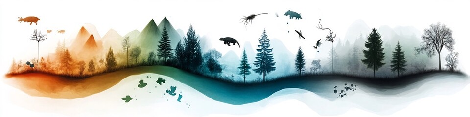 Poster - Diagram Illustrating the Frequency Response of a Species to Changes in Habitat Conditions   A conceptual depicting the relationship between a species  frequency response and the dynamic changes in