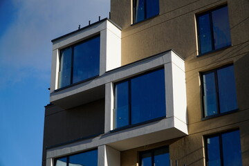 Wall Mural - Modern residential building with big windows