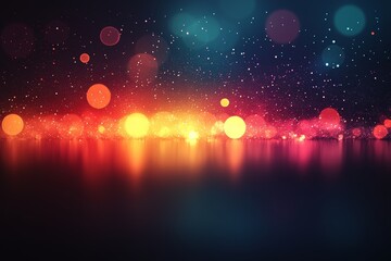 Poster - abstract background template featuring rainbow gradient fluid