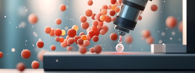 Poster - Spectrometer Instrument Measuring and Analyzing the Frequency of Molecular During Scientific Experiments and Research