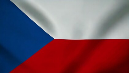 Wall Mural - waving and shining Czech Republic flag texture background