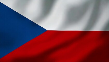 Wall Mural - waving and shining Czech Republic flag texture background