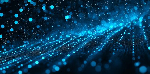 Poster - An image featuring a blue economic graph and market data