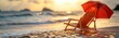 © BG_Illustrations - A retirement plan concept showing a beach chair and coins, symbolizing leisure after savings.