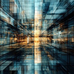Poster - Dynamic architectural structures urban cityscape digital artwork modern environment aerial perspective abstract conceptual visualization