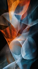Poster - Surreal fabric action abstract concept digital art colorful environment close-up view modern aesthetics