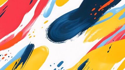 Poster - Dynamic abstract art display creative studio digital design vibrant colors artistic environment modern aesthetic