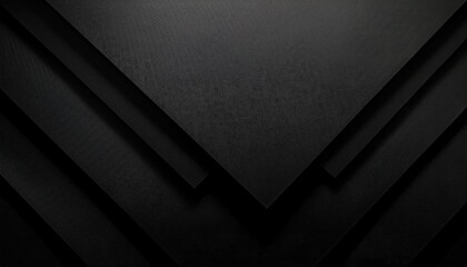 Poster - overlapping black textured geometric layers with minimalistic design for modern background, branding, or web graphics