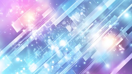 Poster - Dynamic abstract light patterns digital art vibrant color palette modern design high-tech environment